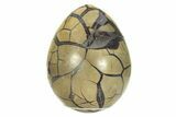 Septarian Dragon Egg Geode - Black Crystals #224199-3